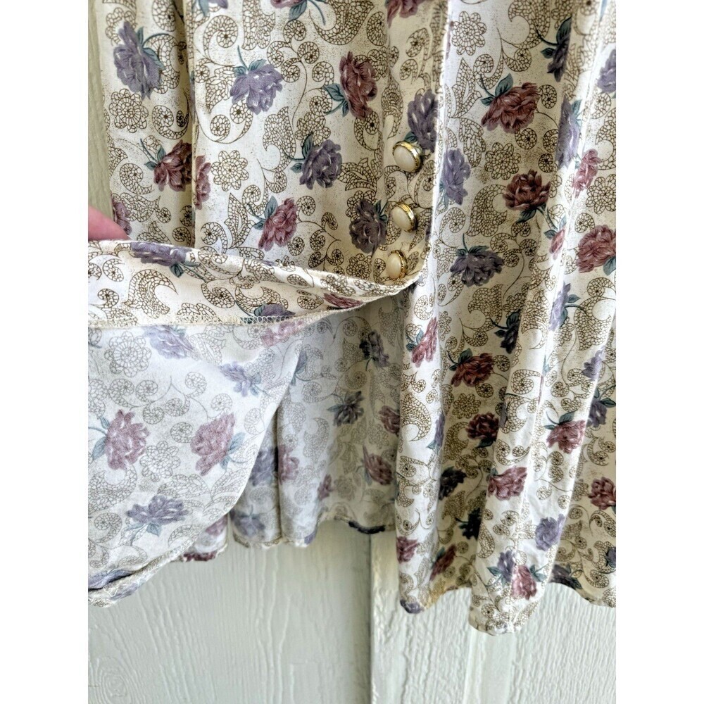 Betsys things petites dress Vintage cottagecore romantic floral short sleeve 4 - Picture 9 of 14